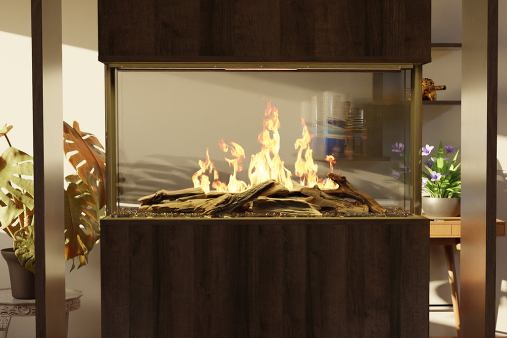 Modern Flames Nova Clear 48 inch See-Through Electric Fireplace