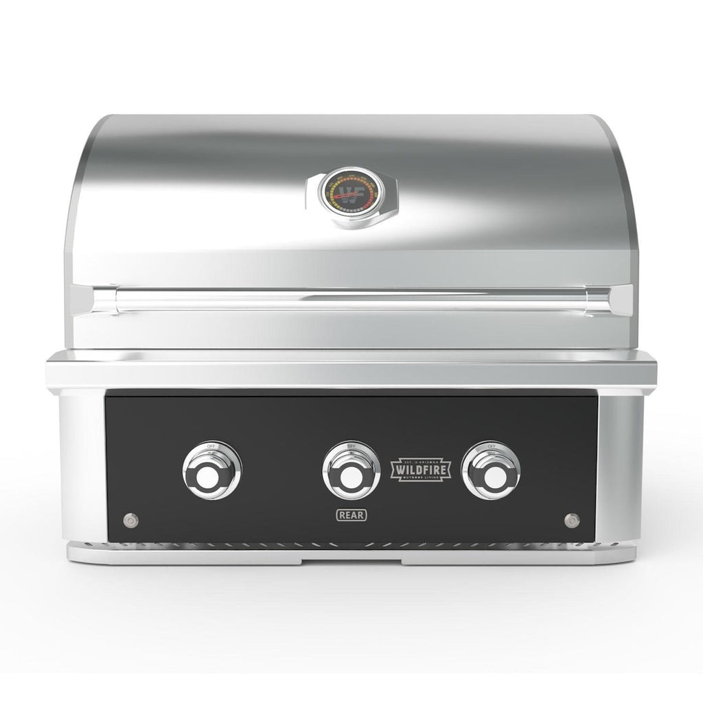 Wildfire Ranch Pro 30" Built-In Black Stainless Steel Gas Grill