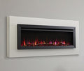SimpliFire Allusion Slim 60 inch electric fireplace with Crestline wall mount kit