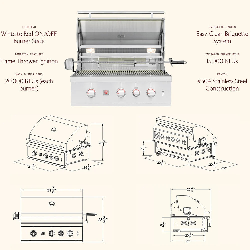 Summerset TRL Pro 32" Built-In Grill