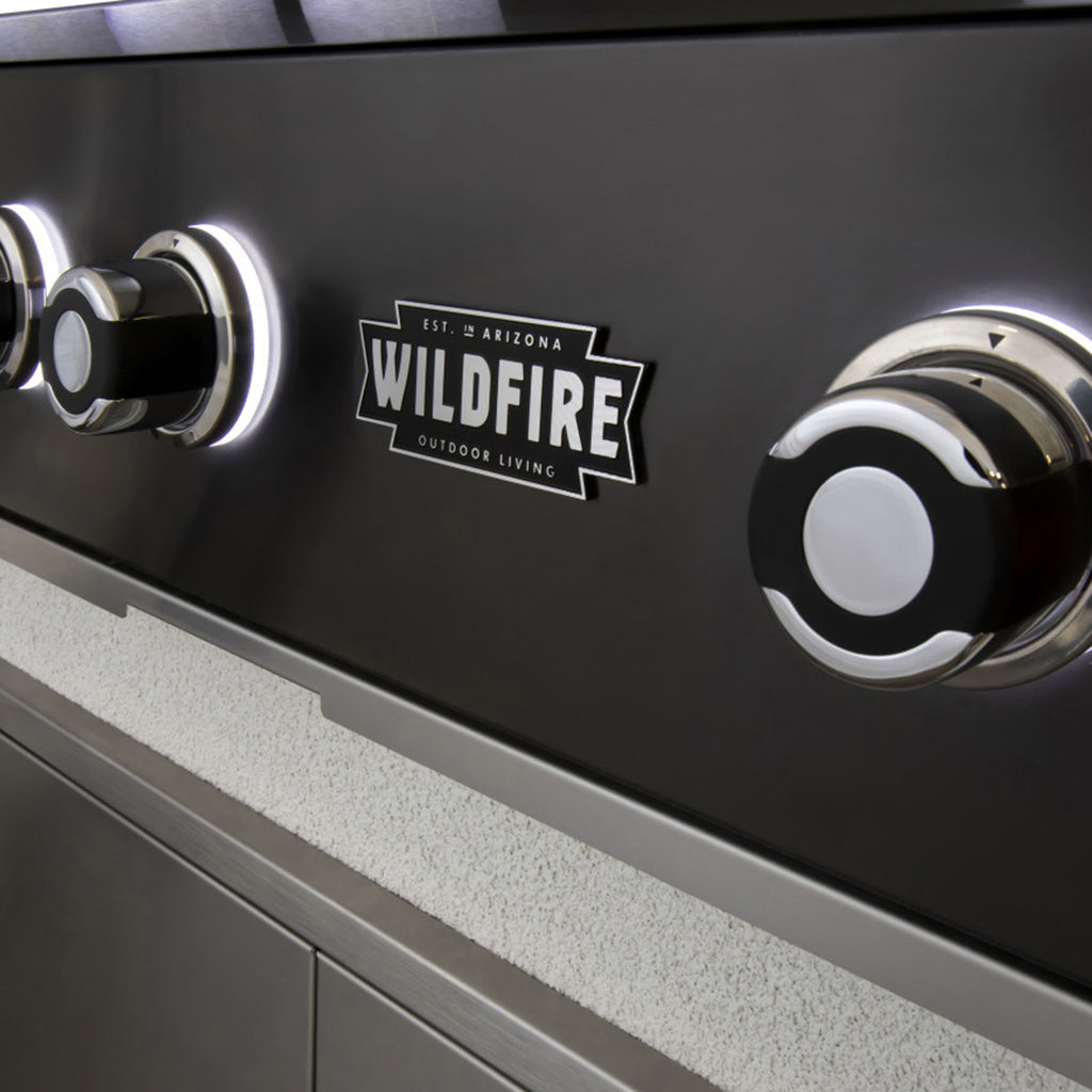 Wildfire Ranch Pro 36" Built-In Black Stainless Steel Gas Grill