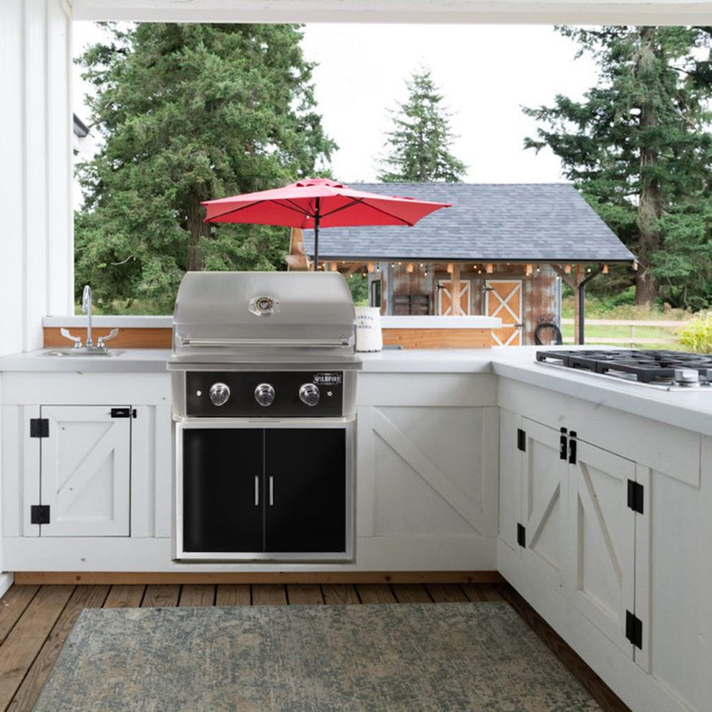 Wildfire Ranch Pro 30" Built-In Black Stainless Steel Gas Grill