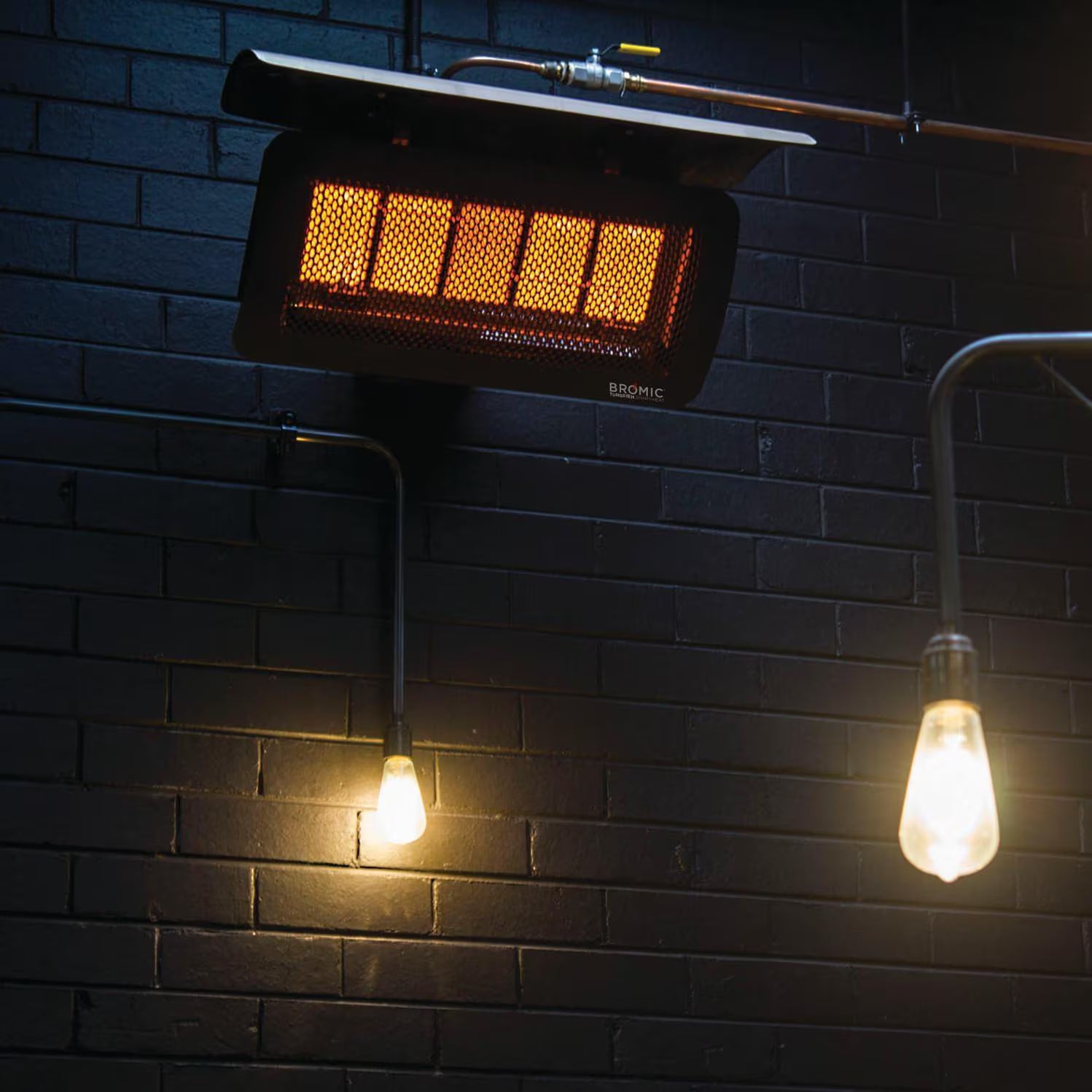 Bromic Heating Tungsten 500 Smart-Heat 25-in 43,000 BTU Natural Gas Patio Heater - BH0210003