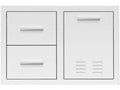 Summerset 33" 2-Drawer & Trash/LP Tank Pullout Drawer Combo (DC2-33LP)