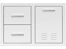 Summerset 33" 2-Drawer & Trash/LP Tank Pullout Drawer Combo (DC2-33LP)