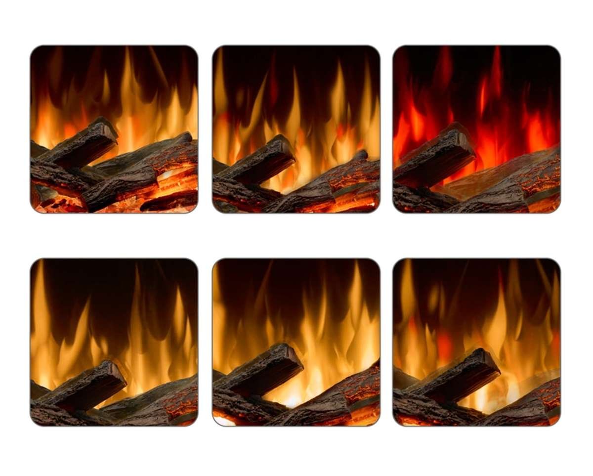 Dimplex Ignite Quest Hybrid Electric Fireplace flame detail