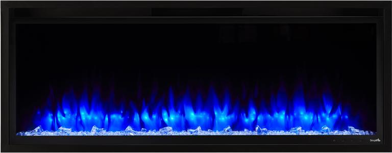 SimpliFire Allusion Platinum 50 inch electric fireplace