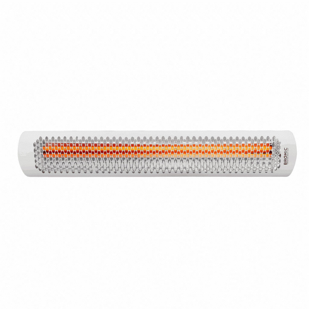 Bromic Tungsten Smart-Heat 56" 6000W Dual Element 208V White Patio Heater